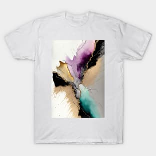 Fractured Fawn - Abstract Alcohol Ink Resin Art T-Shirt